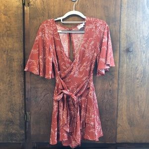 Princess poly tie front romper